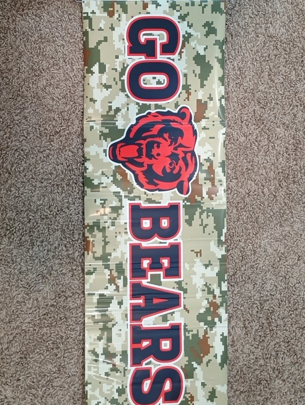 NFL Chicago Bears Camo Banner -